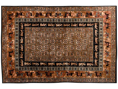 中东民族风图案的长方形地毯3d模型 中东民族风图案的长方形地毯