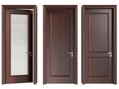 现代实木平开门