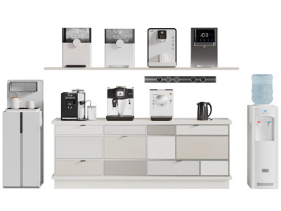 现代直饮机 茶吧机 咖啡机 热水壶家用电器3d模型 现代直饮机 茶吧机 咖啡机 热水壶家用电器