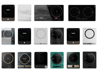 现代电磁炉 厨房电器3d模型 现代电磁炉 厨房电器