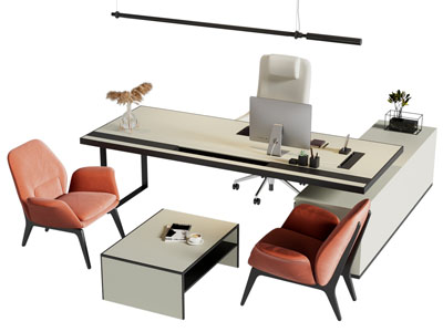 现代老板台 老板桌椅组合