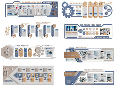 现代企业文化墙