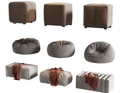 现代方形沙发凳子 懒人沙发 坐墩