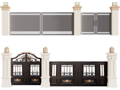 欧式雕花铁艺大门