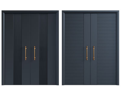 现代双开门 平开门