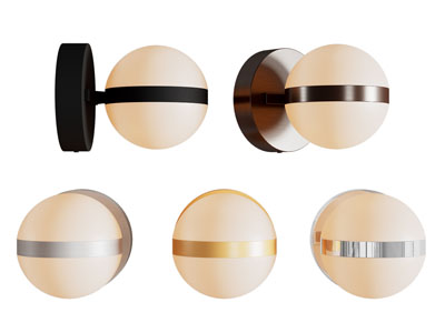 现代球灯罩壁灯