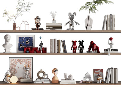 现代书本 书籍 装饰品摆件组合