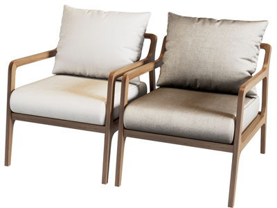 现代实木扶手椅子 休闲椅子