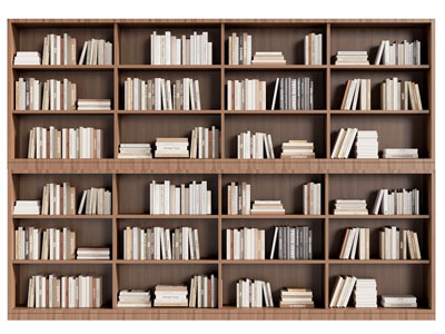 现代开放式实木书柜 书架