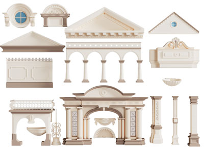 欧式罗马柱子 建筑构件