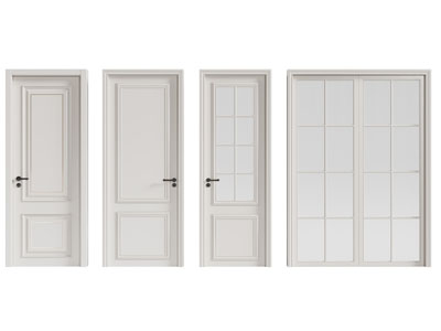 现代实木平开门 推拉门