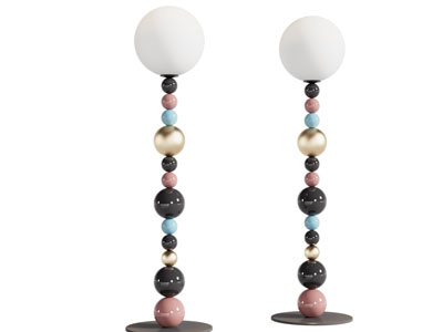 现代串珠落地灯