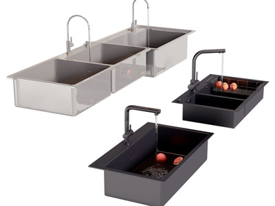 现代不锈钢洗菜盆