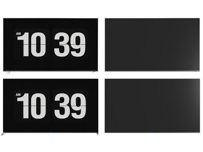 现代液晶电视机3d模型 现代液晶电视机