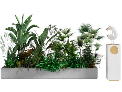 现代庭院花池 花草景观园艺小品