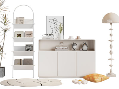 现代玄关柜 装饰收纳架