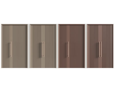 现代子母门 双扇平开门