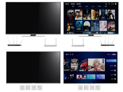 现代液晶电视机3d模型 现代液晶电视机