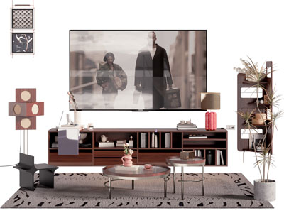 现代实木电视柜 电视 角柜 茶几