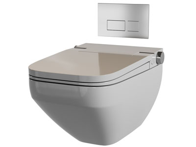 现代壁挂式智能马桶