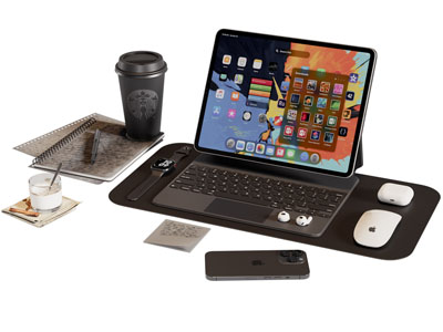 现代笔记本电脑 鼠标 笔记本摆件组合