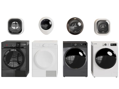 现代壁挂式 滚筒洗衣机3d模型 现代壁挂式 滚筒洗衣机