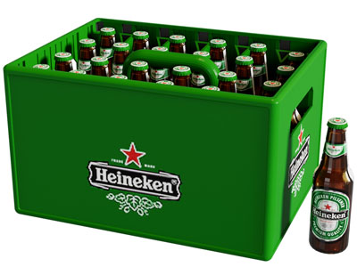 现代啤酒收纳箱 啤酒瓶3d模型 现代啤酒收纳箱 啤酒瓶