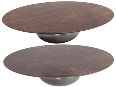 现代圆形茶几3d模型 现代圆形茶几