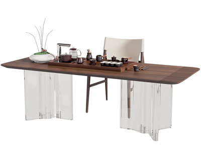 现代实木餐桌椅组合