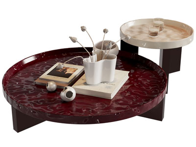 现代圆形茶几3d模型 现代圆形茶几