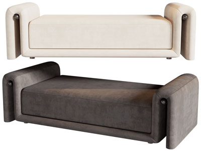 现代长方形沙发凳子