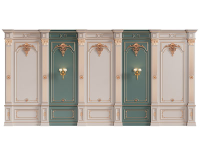 欧式雕花护墙板 背景墙