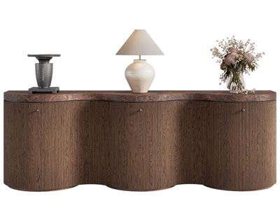 侘寂风中古风玄关柜 边柜