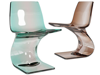 现代透明亚克力休闲椅子