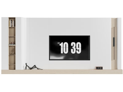 现代电视背景墙3d模型 现代电视背景墙