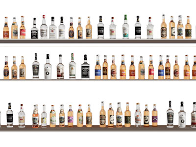 现代啤酒 香槟 洋酒酒瓶3d模型 现代啤酒 香槟 洋酒酒瓶