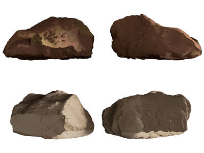 现代残旧破烂的泥土堆