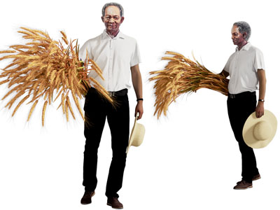 现代袁隆平雕塑雕刻3d模型 现代袁隆平雕塑雕刻