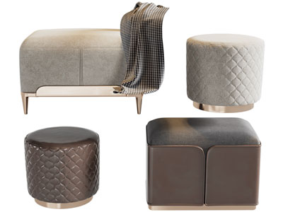 现代轻奢沙发凳子 坐墩