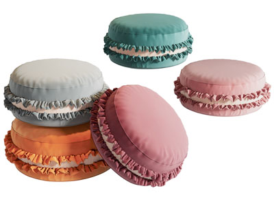 现代马克龙造的靠垫抱枕