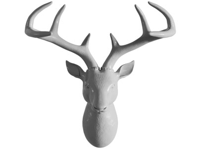 现代麋鹿雕塑墙饰挂件