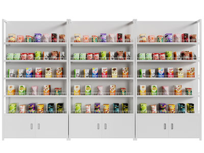 现代零食货架 展柜