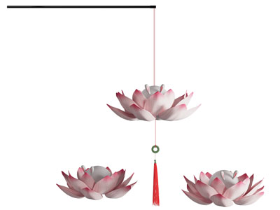 新中式莲花花灯 灯笼