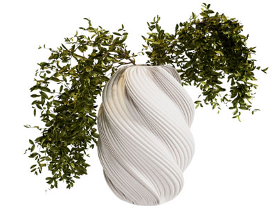 现代陶艺花瓶花卉