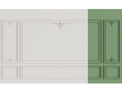 法式雕花石膏线背景墙3d模型 法式雕花石膏线背景墙