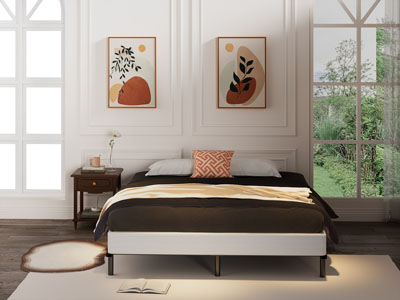 法式双人床 床头柜