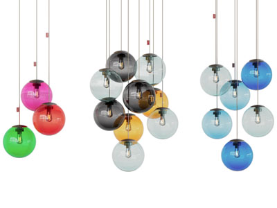 现代彩色灯罩吊灯
