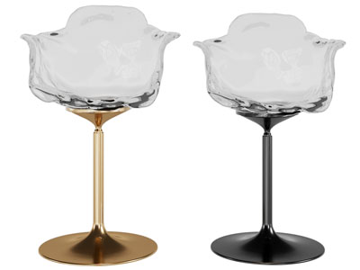 现代轻奢亚克力吧椅