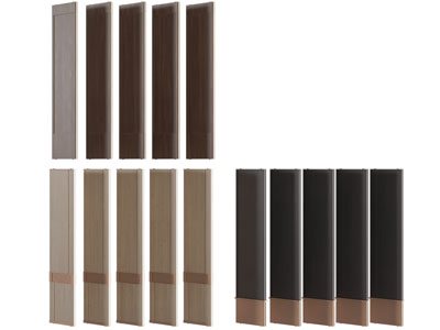 新中式护墙板 实木隔断