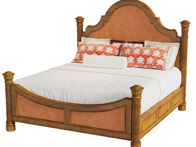 东南亚实木双人床